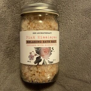 Zen Aromatherapy: Pink Himalayan Relaxing Bath Salt with Rosehip Oil: New! 🩷